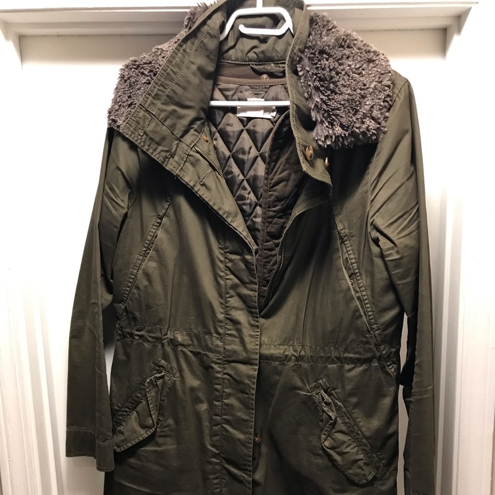 H&M military green fall/winter jacket